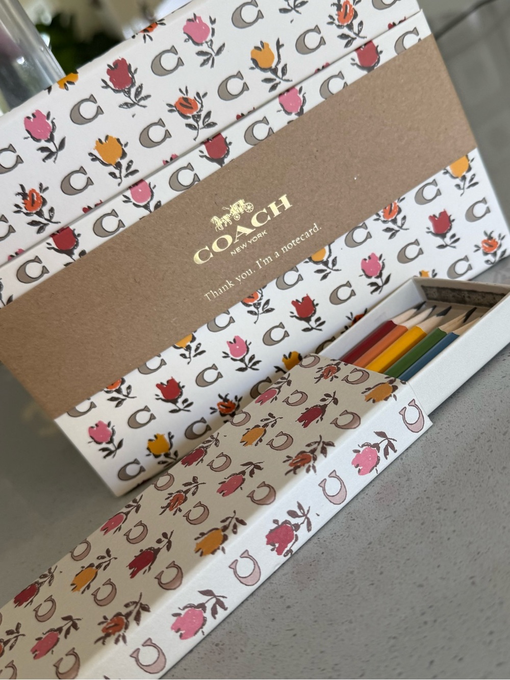 Coach stationary set with colored pencil set bundle new without tags attached - Picture 4 of 11